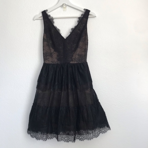 BCBGMaxAzria XS Willa black lace dress party dress - Picture 2 of 8